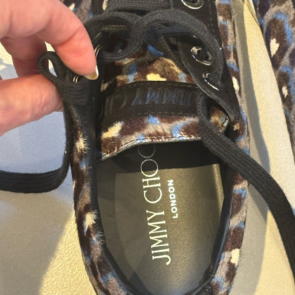 Like New! Jimmy Choo Pony Hair Sneakers - Picture 6 of 9